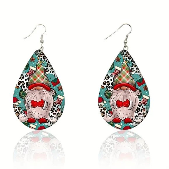 3/$12~Christmas Gnome Earrings - Picture 3 of 3